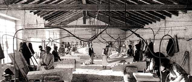 Old obdelava marmorja laboratorij
